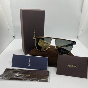 NEW TOM FORD STEPHANIE FT0570/S 28C SHIELD SUNGLAS